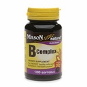 Mason Naturals B-Complex Softgels - 100 Ea, 2 Pack