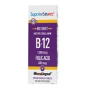 Superior Source No Shot Vitamin B12 Methylcobalamin (1000 Mcg), Folic Acid (400 Mcg) Instant Dissolve Tablets 60 Count Dietary Supplement