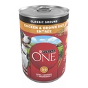 Purina One Classic Ground for Adult Dogs Chicken and Brown Rice, 13 Oz Cans (12 Pack)