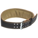 Harbinger Padded Leather Contoured Weightlifting Belt, 4" Extra Large