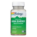 Solaray Once Daily High Energy Multivitamin, W/ No Iron | Complete Multi W/ Whole Food & Herb Base | Non-Gmo | 60 Vegcaps