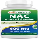 Best Naturals NAC (N-Acetyl Cysteine) 600 Mg 120 Capsules