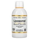 California Gold Nutrition Liposomal Vitamin A, D3, E & K2, Pineapple Flavor, 8.5 Fl Oz (250 Ml)