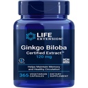 Life Extension Ginkgo Biloba Certified Extract™, 120 Mg - Helps Promote Healthy Memory & Cognitive Function - Gluten-Free, Non-Gmo - 365 Vegetarian Capsules