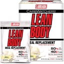 Carbwatchers Lean Body Vanilla Ice Cream Hi-Protein Meal Replacement Shake Powder, 20 Count, 2.87 Lb