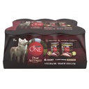 Purina ONE True Instinct Classic Soft Ground Grain Free Flavors Adult Wet Dog Food Variety Pack, 13 Oz Cans (6 Pack)