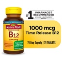 Nature Made Vitamin B12 1000 Mcg Time Release Tablets, Dietary Supplement, 75 Count