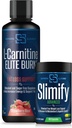 Siren Labs Slimify Advanced Fat Burner for Weight Loss - Stim Free (90 Capsules) & Siren Labs L-Carnitine Elite Burn Fat Loss Support Strawberry Blast 3000Mg (32 Servings)