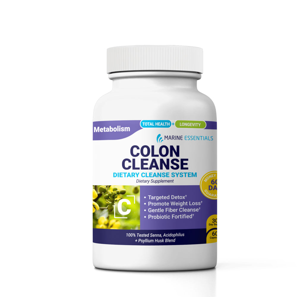 Marine Essentials - Colon Cleanse Dietary Supplement - 9 Strain ...