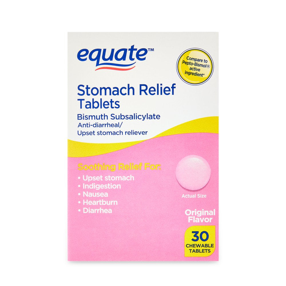 Equate Stomach Relief - 30 Chewable Tablets