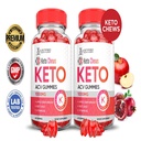 (2 Pack) Keto Chews ACV Gummies 1000MG Dietary Supplement 120 Gummys