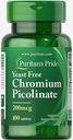 Puritan'S Pride Chromium Picolinate 200 Mcg Yeast Free Tablets, 100 Count