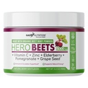Beet Root Powder Organic - Nitric Oxide Boost for Blood Pressure, Circulation, Energy & Heart Health Support - with Vitamin C & Zinc - Made in USA (30 Servings)