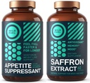 Appetite Suppressant and Saffron Extract Capsules Bundle