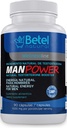 Manpower Natural Testosterone Support by Betel Natural - Healthier Man, Healthy Testosterone - 1000 Mg per Serving