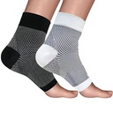 Sports Compression Ankle Brace and Socks Set for Swelling, Plantar Fasciitis, Sprains, and Neuropathy - Elastic Ankle Sleeve Protector for Women and Men - Oblique Stripe Design - 1 Pair