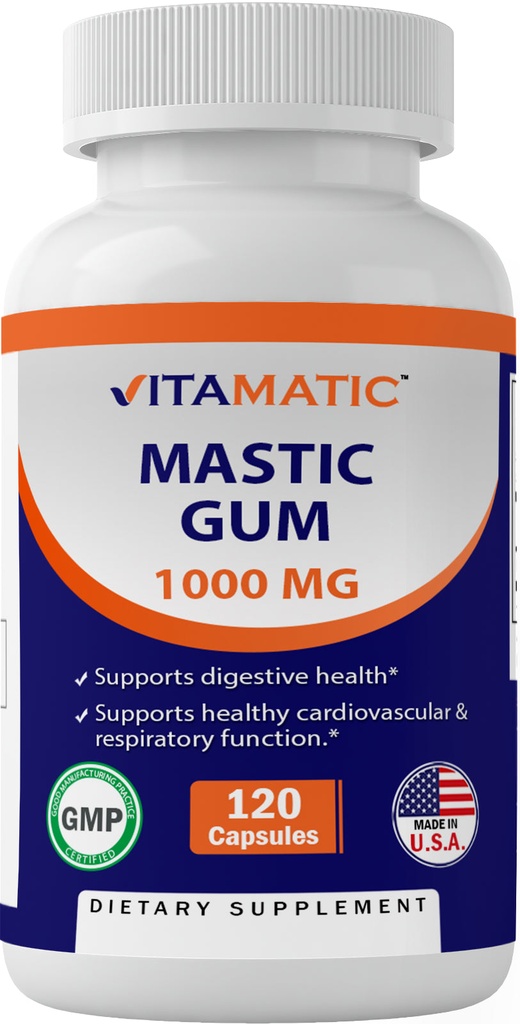 Mastic Gum 1000mg - Digestive & Oral Health Support