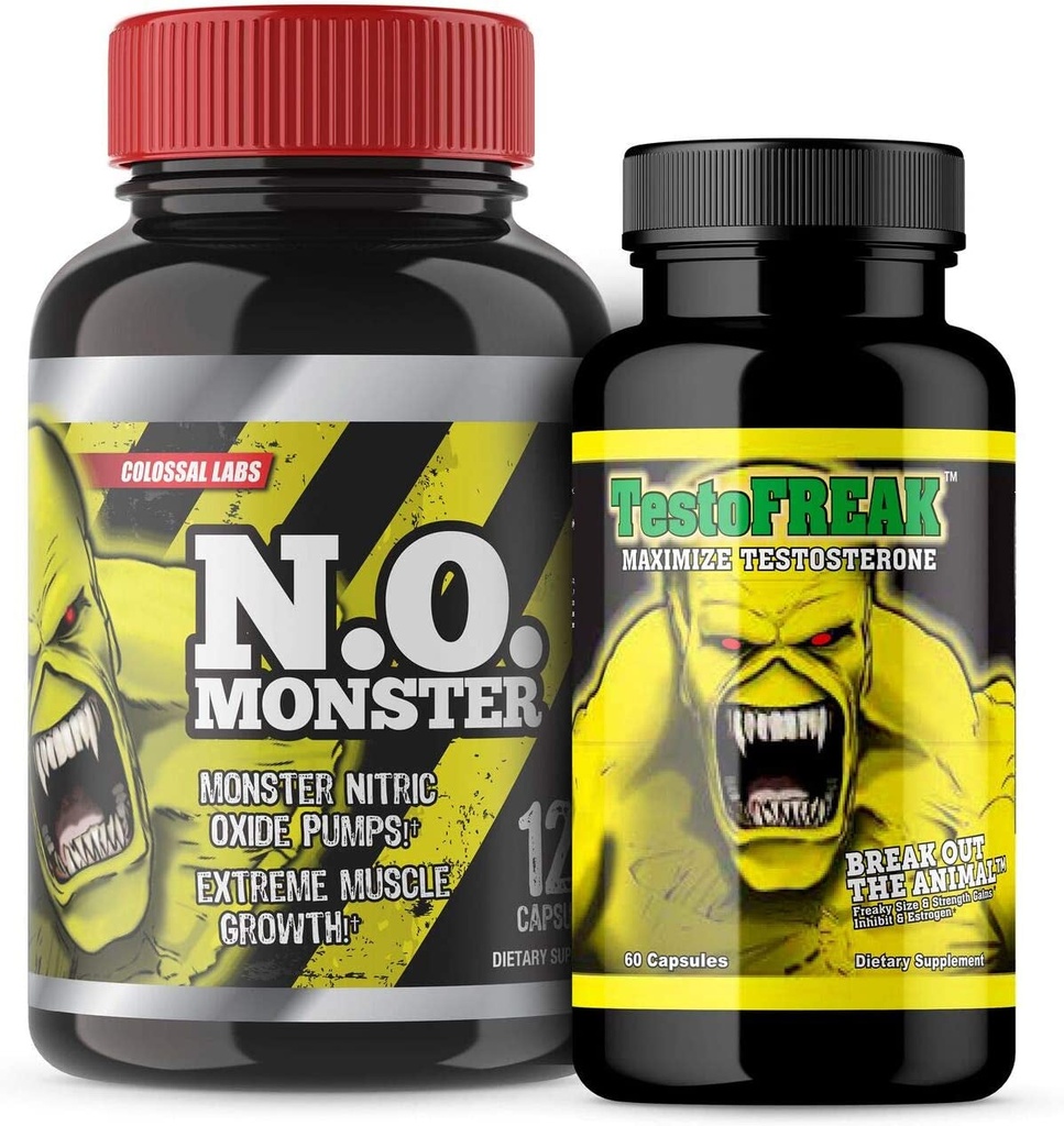 Nitric Oxide & T Booster - 2 Bottles | Colossal Labs