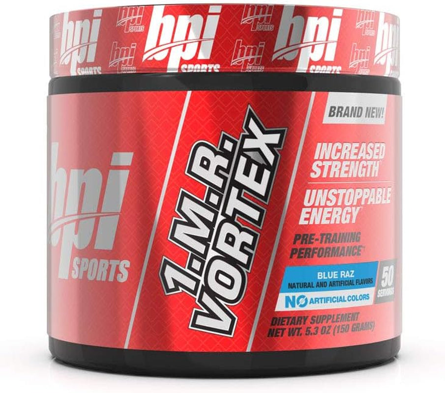 BPI 1.M.R. Vortex Pre-Workout - Blue Raz, 5.3oz