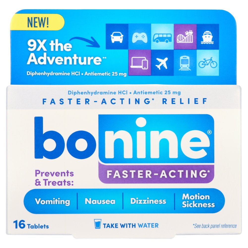 Bonine Motion Sickness Relief - 16 Tablets