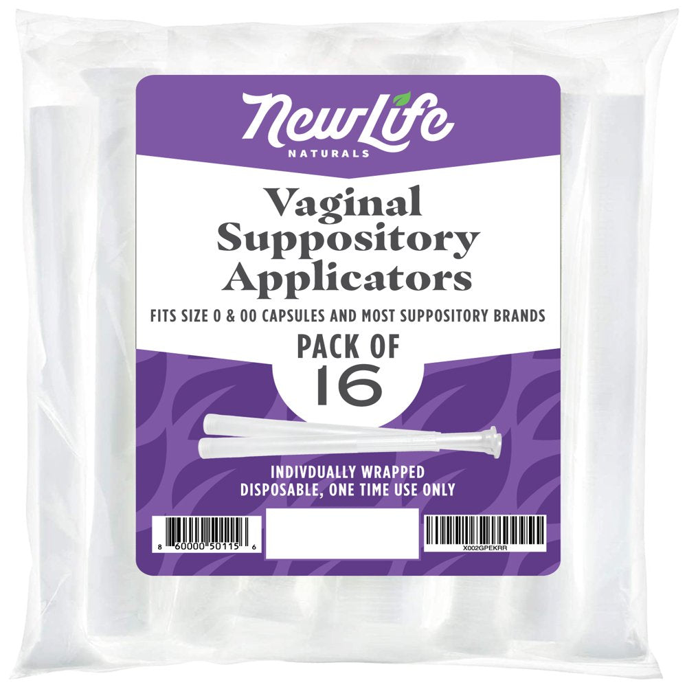 Disposable Vaginal Suppository Applicators - 16 Pack