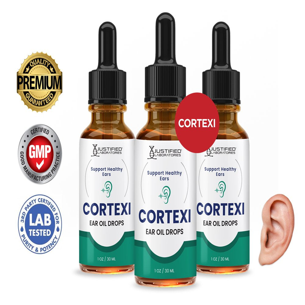 Cortexi Ear Drops - 3 Bottle Supply
