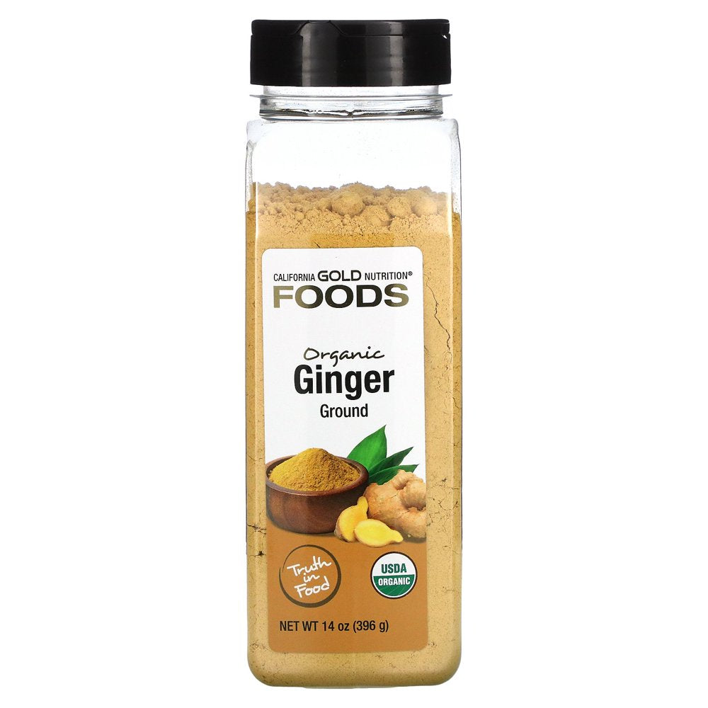 Organic Ground Ginger - California Gold Nutrition - 14oz