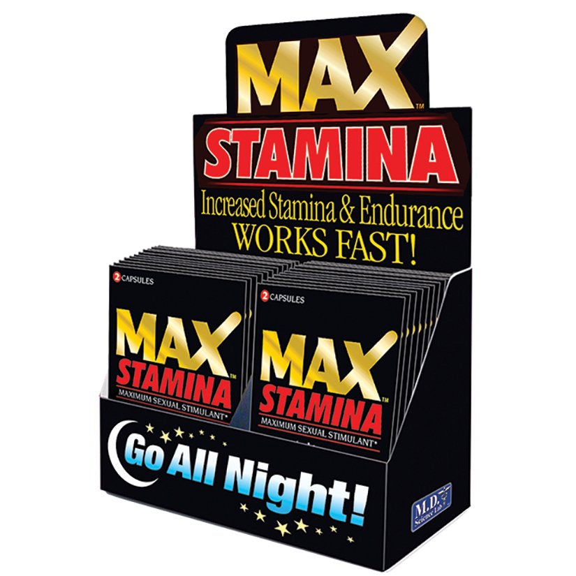 MAX Stamina 24Ct Packet Display Box | VitaShop NZ