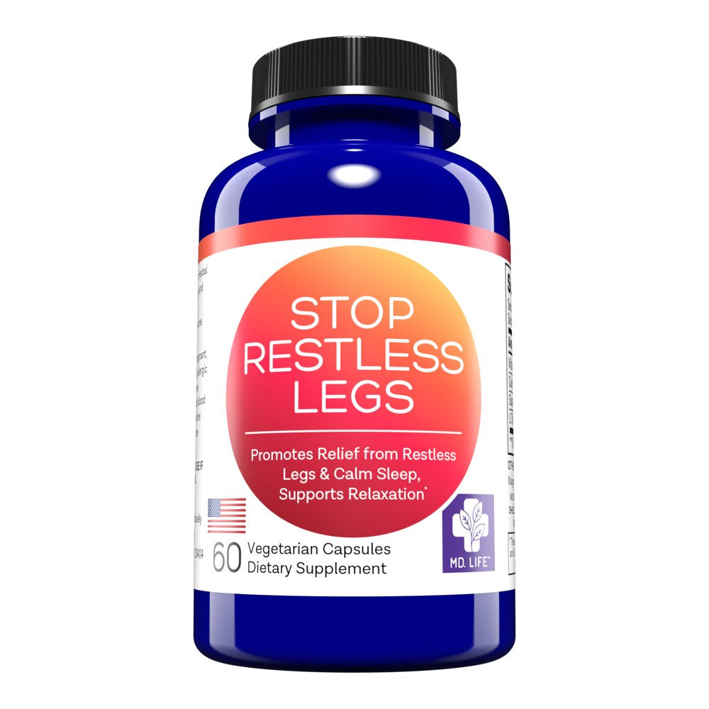 MD. Life Restless Leg Relief - Rested Legs Capsules 60 Count - Restless ...