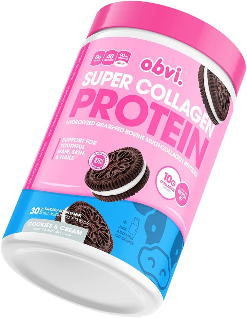 Obvi Collagen Peptides - Cookies & Cream (30 Servings)