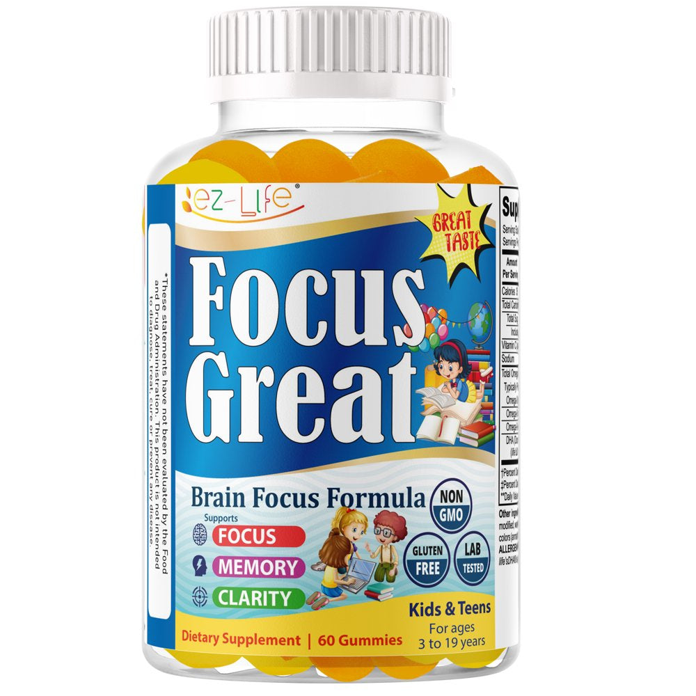 Kids Brain Booster Gummies - Focus & Memory Support