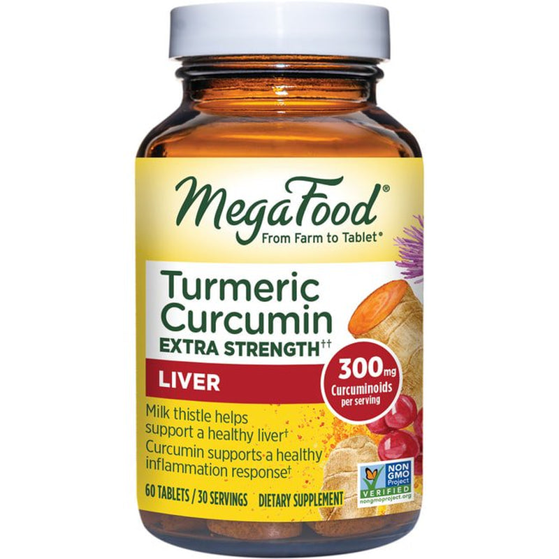 MegaFood Turmeric Curcumin - Liver Support - 60 Tabs
