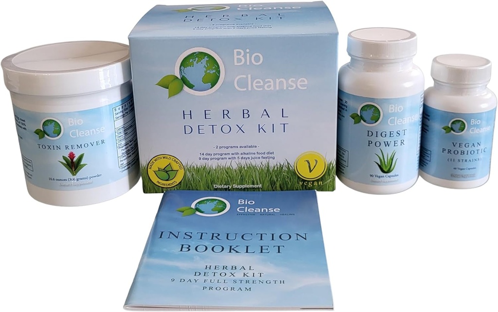 Bio Cleanse Detox Kit, Includes Probiotic Formula, Digest Power and ...