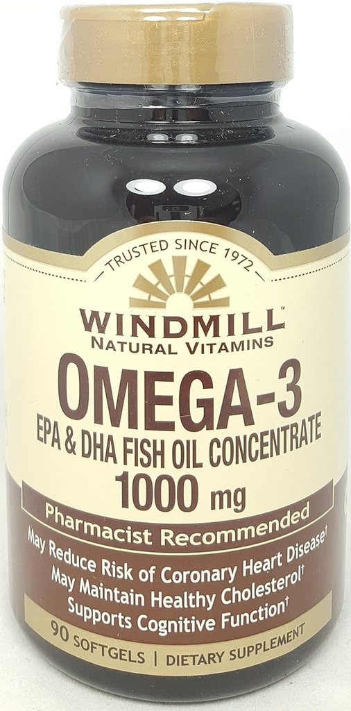 Windmill Omega 3 Fish Oil - EPA + DHA (4 Bottles)