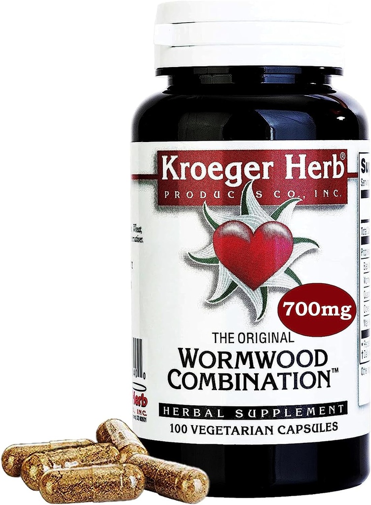 Wormwood Combination Capsules - 100 Count